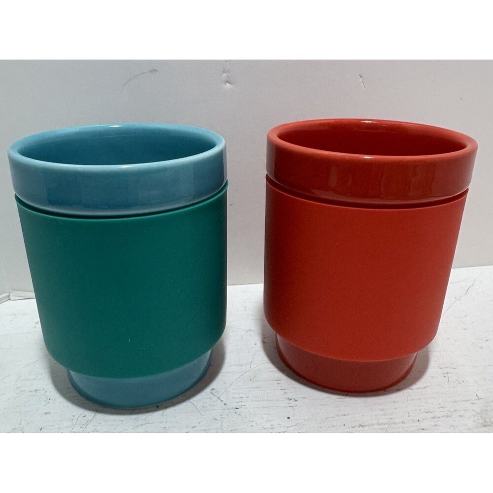 LEGO × Target Collection 10 oz Red & Green Ceramic Mug Cup with Silicone Sleeve